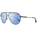 Lunettes de soleil en métal noir Guess, style moderne avec monture élégante et branches fines, pour un look tendance.
