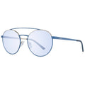 Lunettes de soleil Guess en métal et plastique bleues avec monture élégante et lentilles teintées, pour un style moderne et tendance.