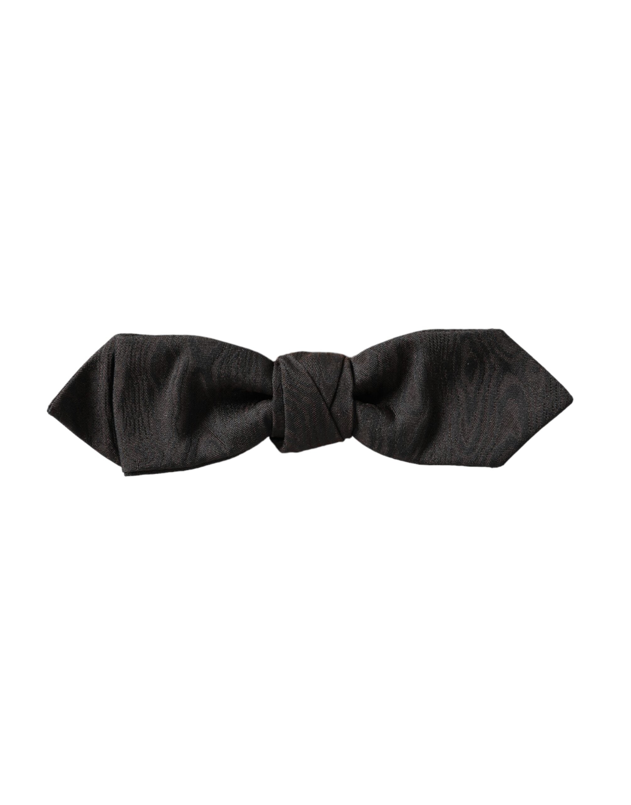 Dolce & Gabbana Maroon Silk Adjustable Neck Men Bow Tie