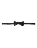 Dolce & Gabbana Dark Gray Floral Adjustable Neck Men Bow Tie