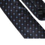 Dolce & Gabbana Dark Blue Polka Dot Silk Adjustable Men Tie