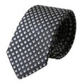 Dolce & Gabbana Dark Gray 100% Silk Patterned Adjustable Men Tie
