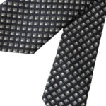 Dolce & Gabbana Dark Gray 100% Silk Patterned Adjustable Men Tie