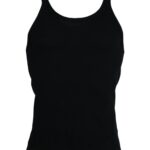 T-shirt sans manches noir de la marque Dolce & Gabbana pour homme, sous-vêtement ajusté et confortable.