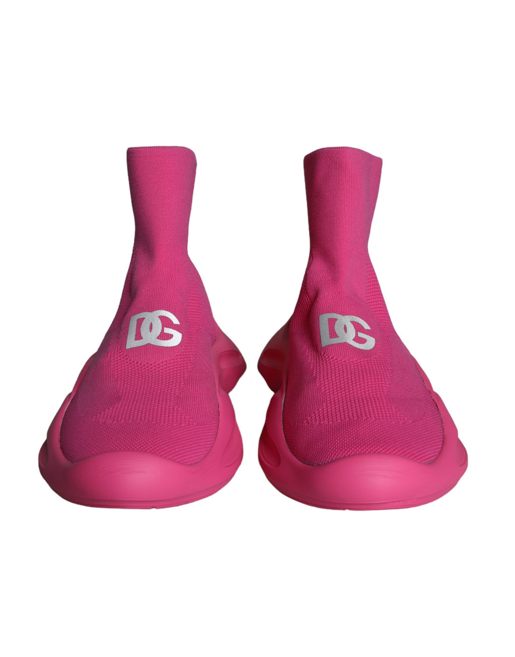 Chaussures sneakers Dolce & Gabbana slip-on roses roses roses logo rose imprimé, mode décontractée élégante.