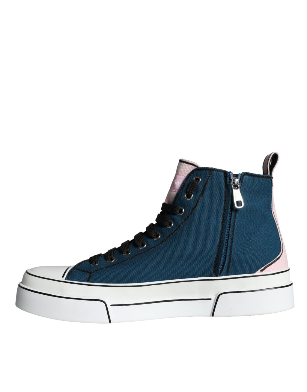 Chaussures sneakers montantes Dolce & Gabbana à patchwork multicolore, style tendance et design original.