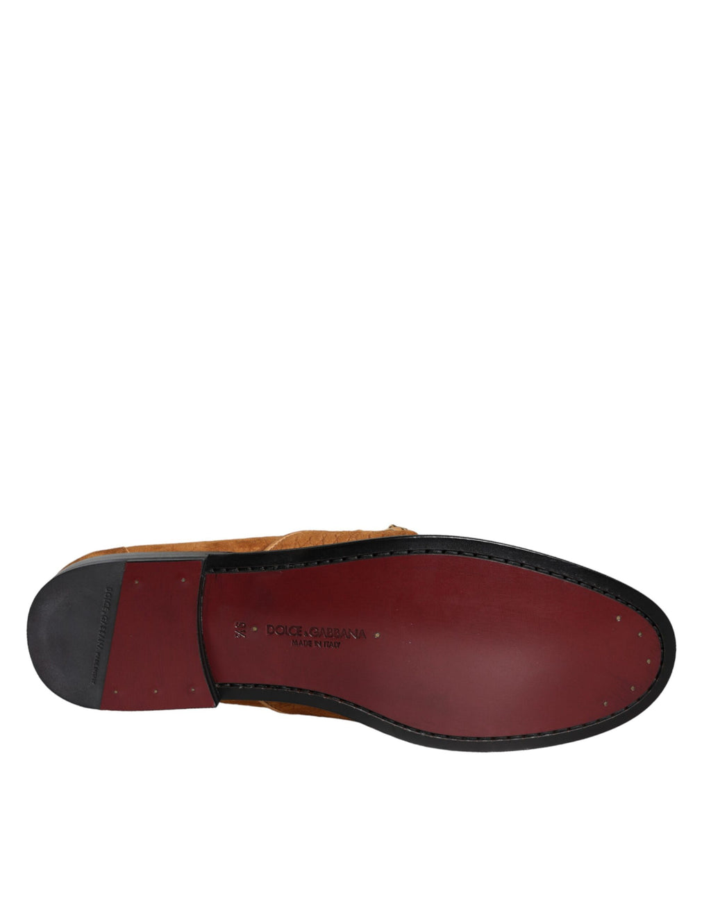 Mocassins Dolce & Gabbana en velours marron et cuir avec logo, style slip-on élégant et confortable.