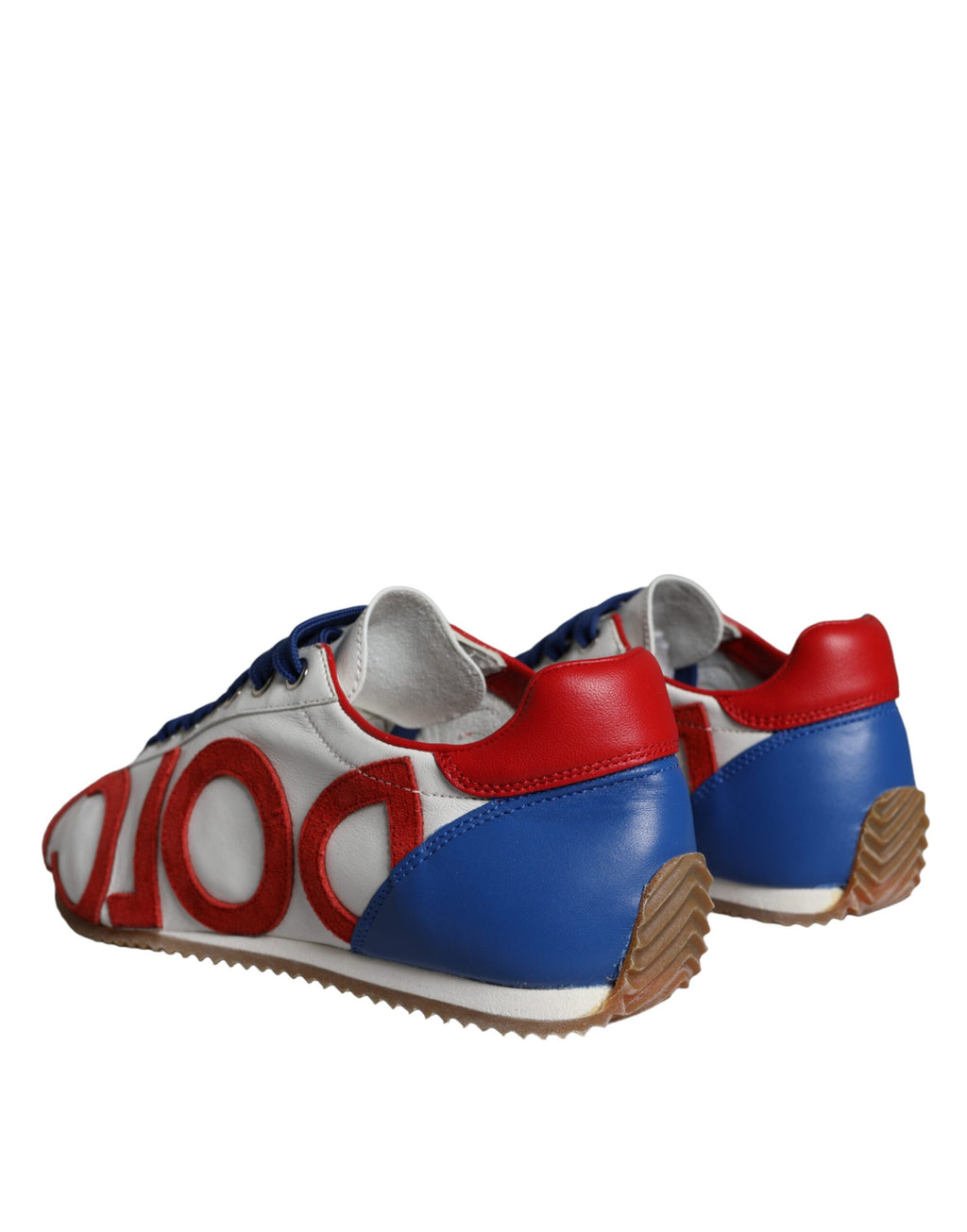 Chaussures décontractées en cuir multicolore Dolce & Gabbana, baskets logo casual pour homme ou femme.
