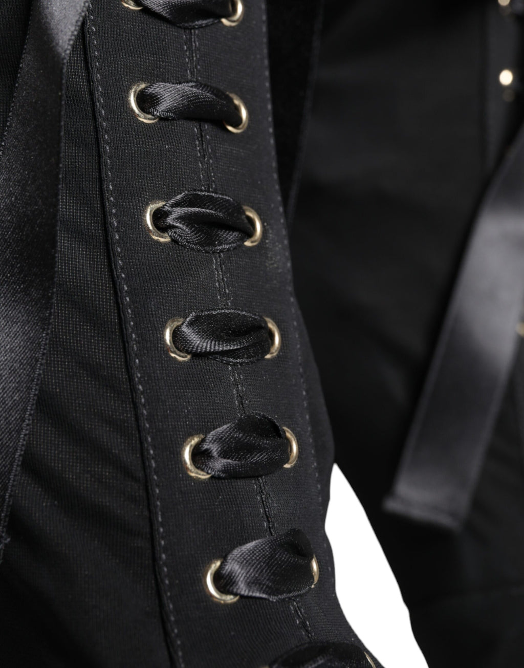 Chaussures Dolce & Gabbana en jersey noir, bottines extensibles à la cheville avec talon élégant.