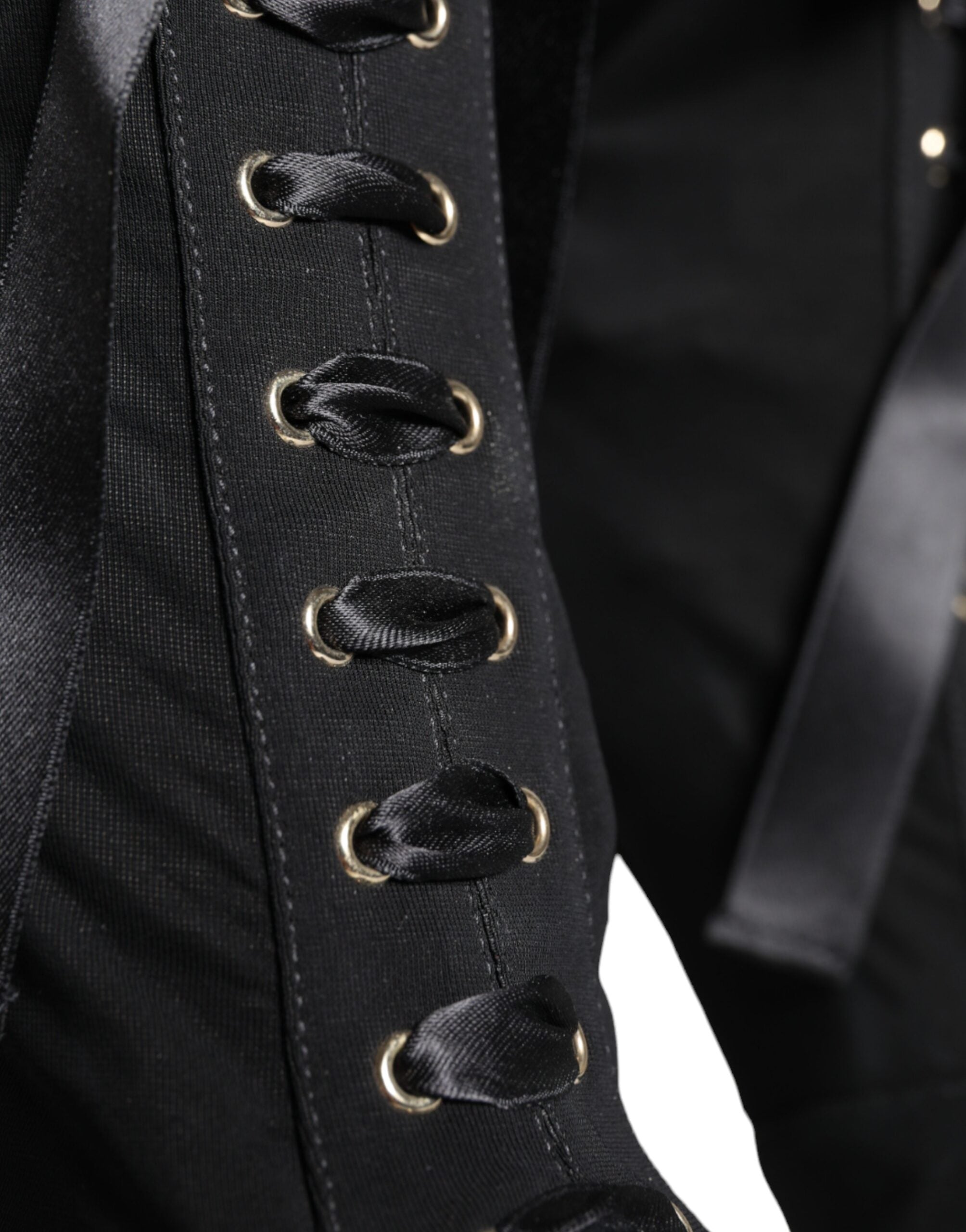 Chaussures Dolce & Gabbana en jersey noir, bottines extensibles à la cheville avec talon élégant.