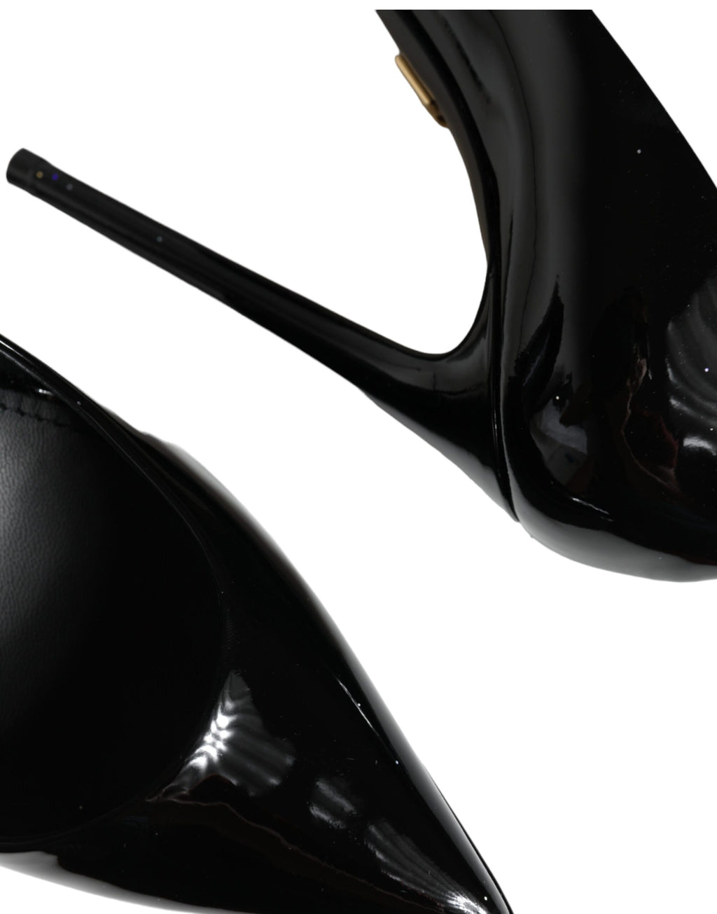 Escarpins à plateforme en cuir noir de Dolce & Gabbana, chaussures élégantes pour femmes.