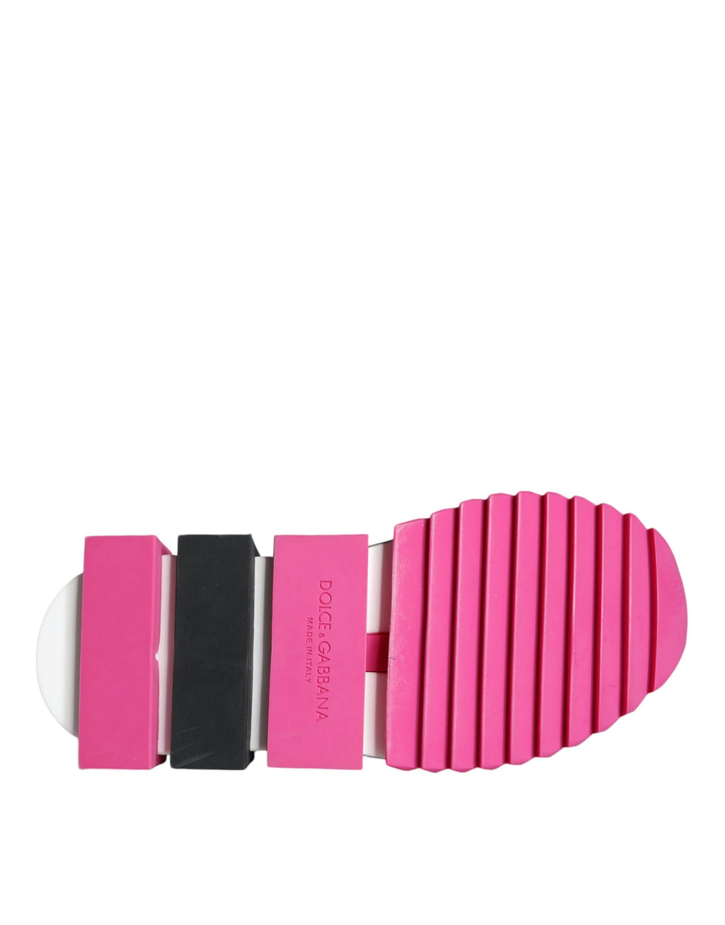 Chaussures sneakers basses Dolce & Gabbana Sorrento roses roses en cristaux roses pour femme