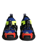 Chaussures de trekking Dolce & Gabbana Sorrento en mesh multicolore, baskets sportives avec design vibrant et détails colorés.