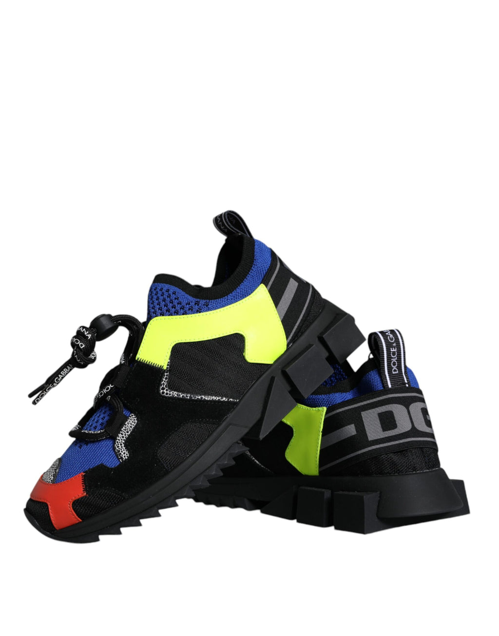 Chaussures de trekking en mesh multicolore Dolce & Gabbana Sorrento, sneakers de marque élégants et confortables.