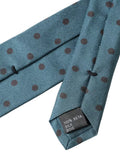 Dolce & Gabbana Blue Black Polka Dot Silk Adjustable Men Tie