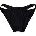 Bas de maillot de bain noir en nylon de Dolce & Gabbana, vêtement de plage élégant avec coupe ajustée.