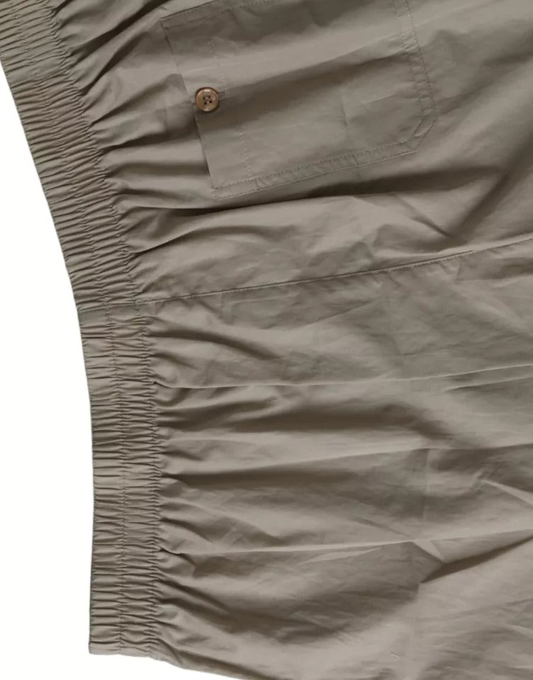 Boxers en coton marron Dolce & Gabbana, sous-vêtements pour homme, coupe régulière, tissu doux et confortable.