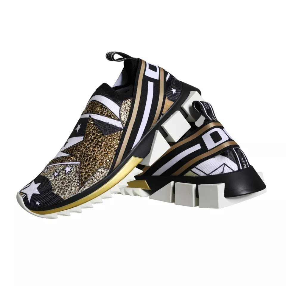Chaussures Dolce & Gabbana Sorrento avec motif étoiles multicolores et imprimé comète, sneakers tendance pour homme ou femme