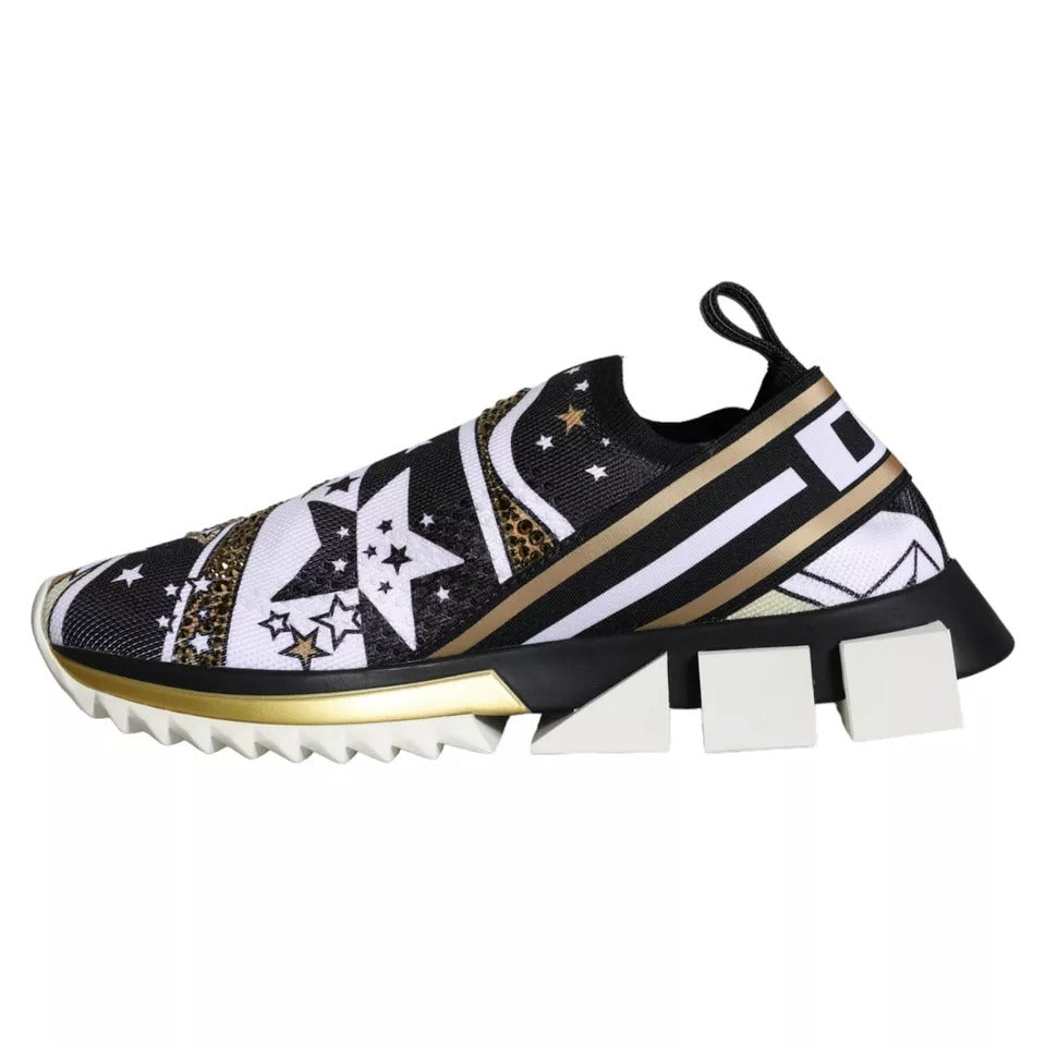 Chaussures sneakers Dolce & Gabbana Sorrento à motif étoile multicolore et comète, style tendance et coloré.