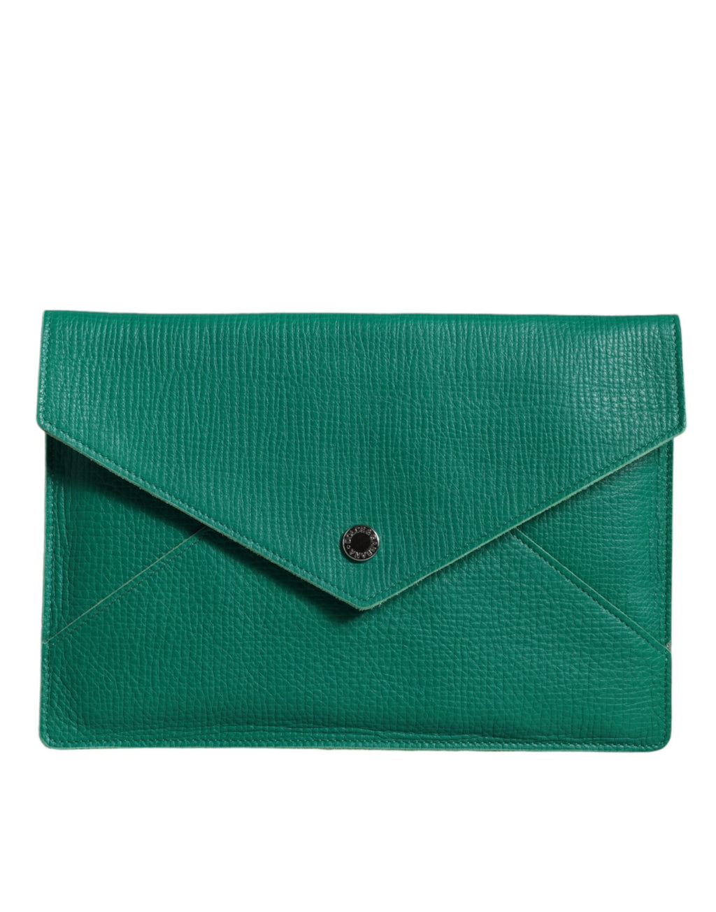 Sac à main en cuir vert Dolce & Gabbana, pochette mini, clutch élégante et pochette pour tablette.
