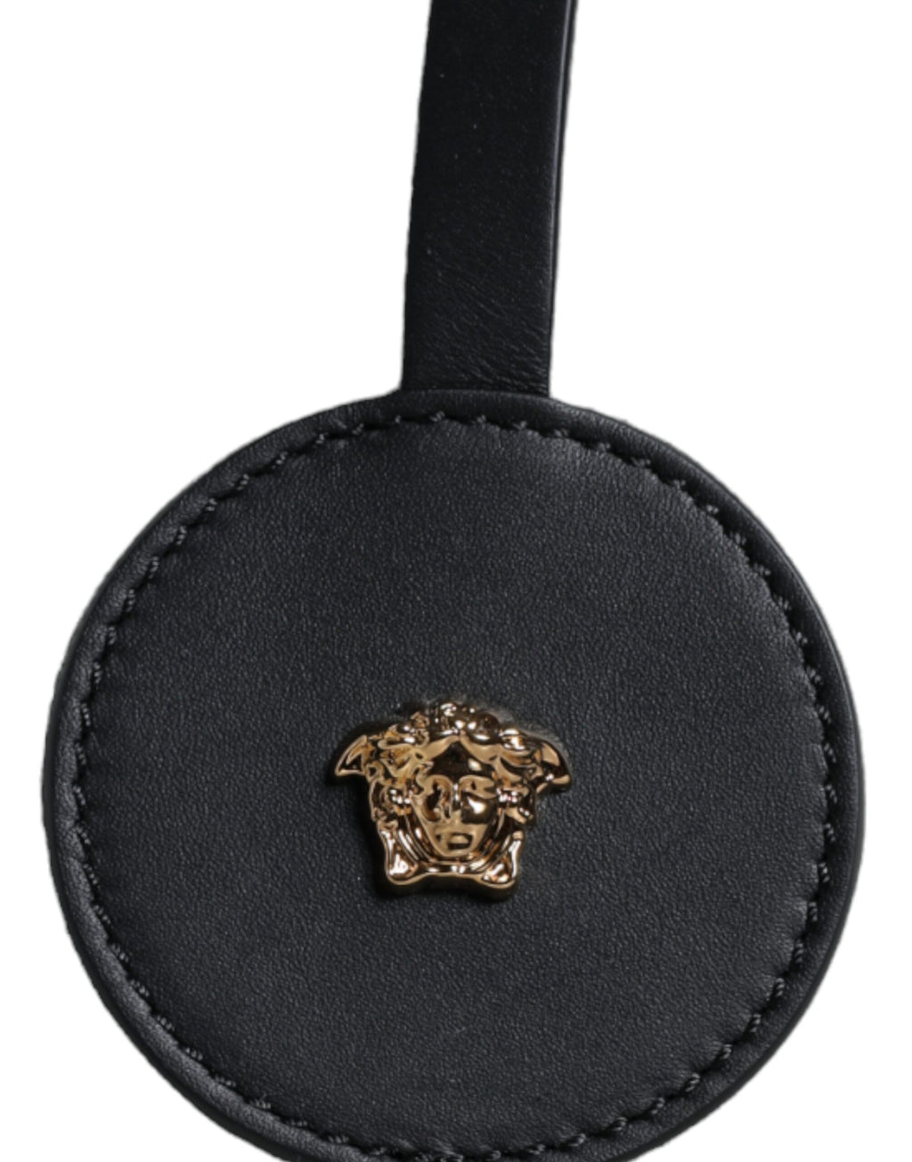 Sac cabas à main Versace blanc en toile et cuir avec logo, bandoulière, idéal pour un style élégant et pratique.