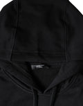 Sweat à capuche en coton noir Versace avec motif Medusa, style décontracté et élégant, visible sur l'image.