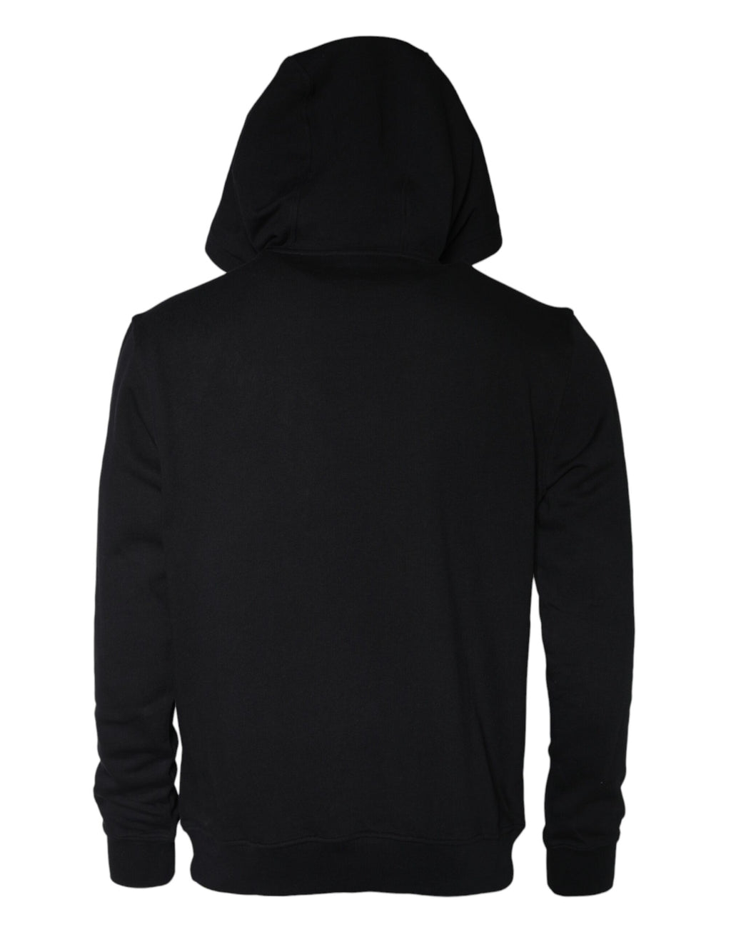 Sweat à capuche en coton noir Versace avec motif Medusa, pull-over décontracté et élégant, style luxueux et sophistiqué.