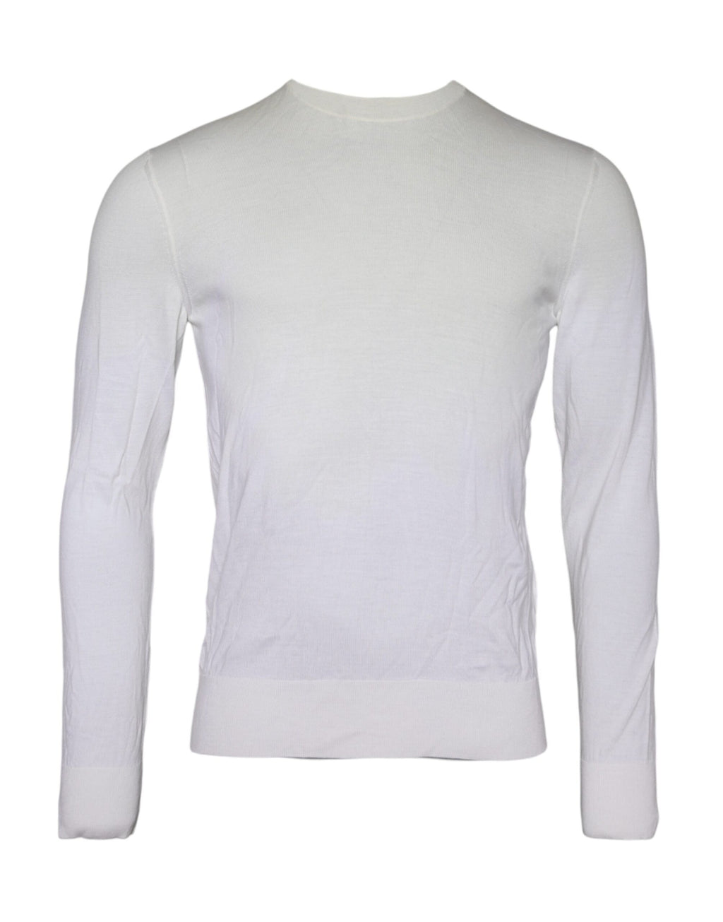 Pull-over en laine blanche Dolce & Gabbana à col roulé, élégant et chaud, idéal pour un look sophistiqué.