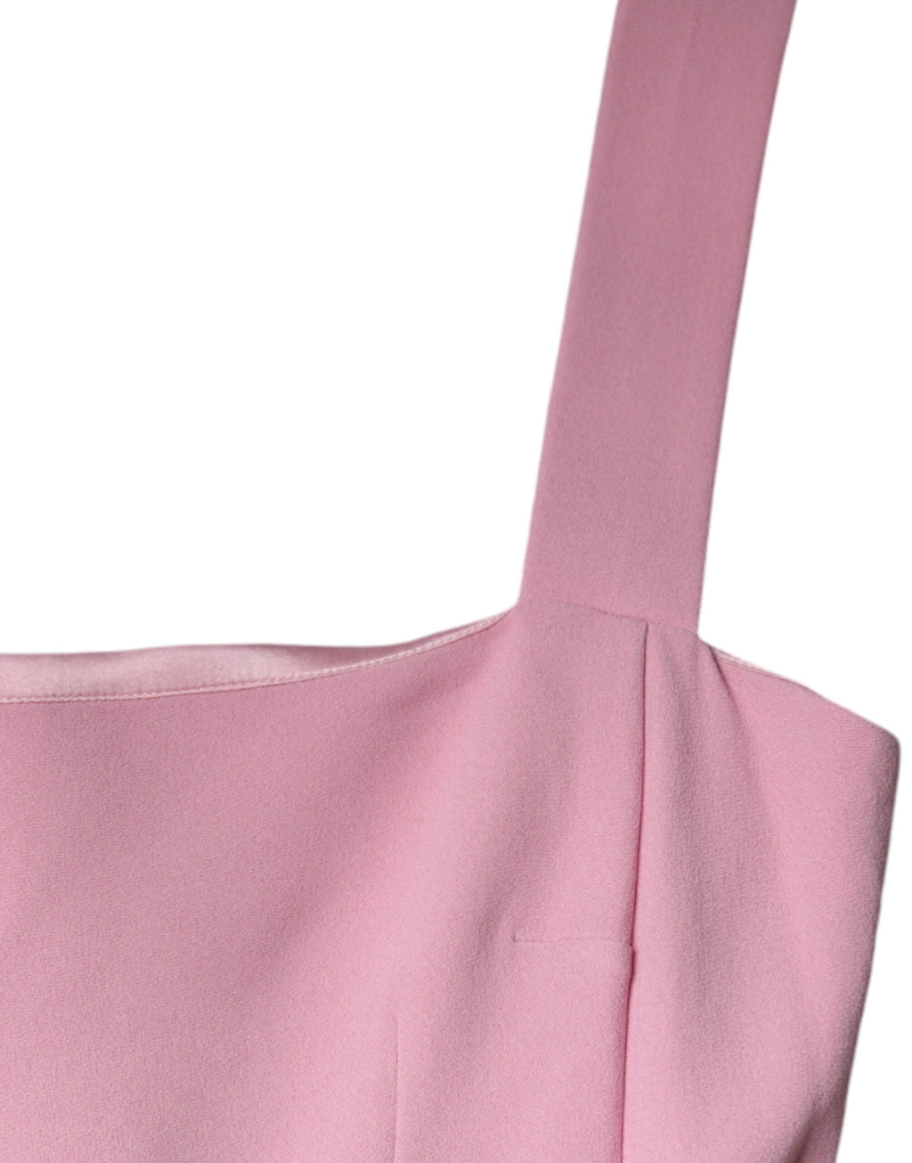 Robe sans manches rose Dolce & Gabbana, en viscose à coupe évasée A-line, style élégant et fluide.