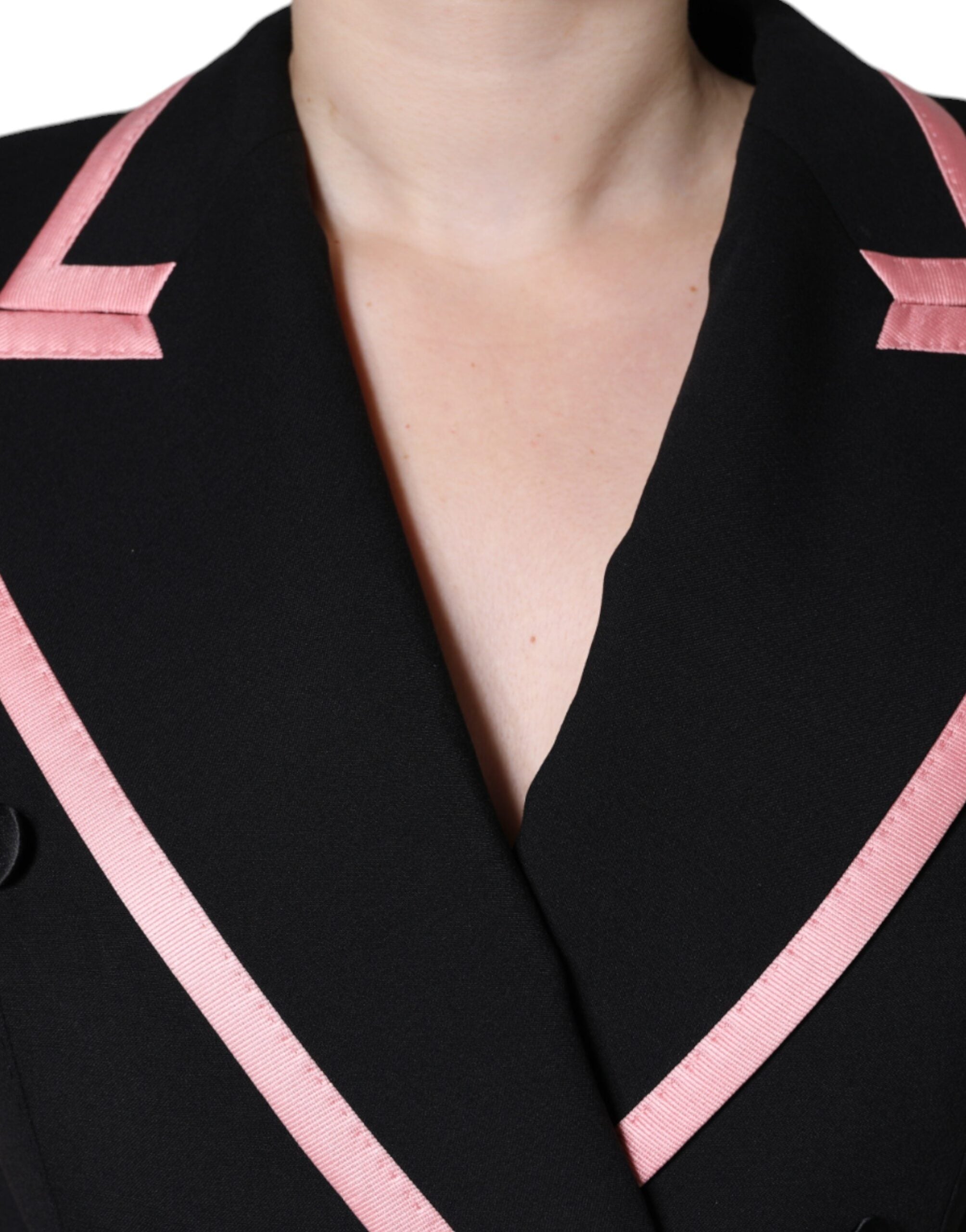 Combinaison sans manches en laine mélangée noire de Dolce & Gabbana, robe élégante et moderne pour femmes.