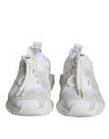 Chaussures de trekking Dolce & Gabbana Sorrento en mesh blanc, baskets de sport élégantes et confortables pour la marche.