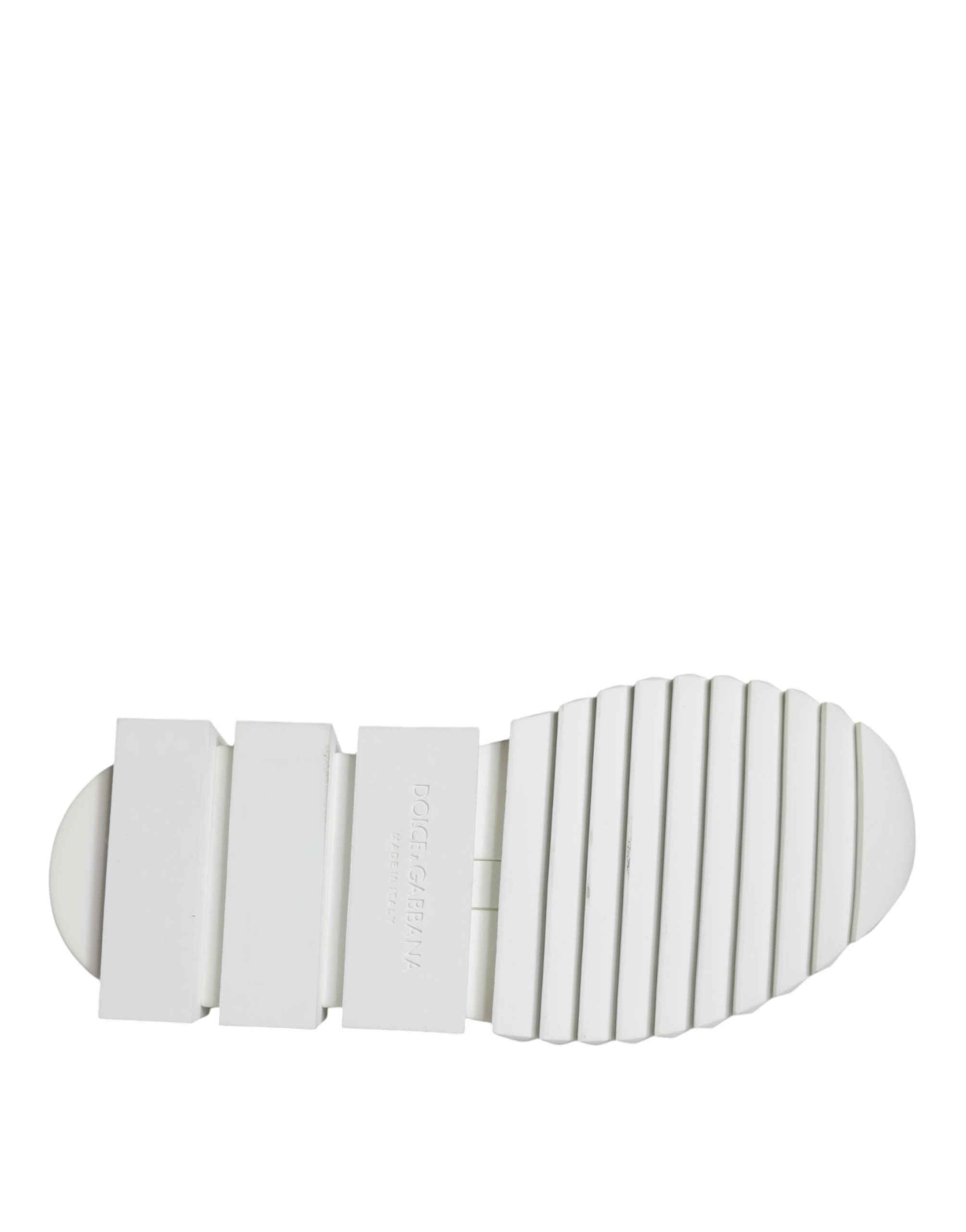 Chaussures de trekking Sorrento en mesh blanc de Dolce & Gabbana, baskets sportives élégantes pour homme.
