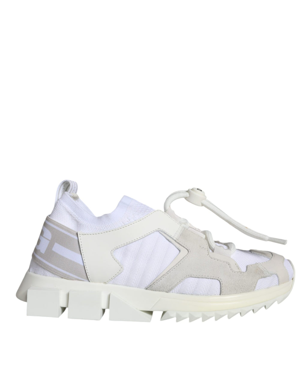 Chaussures de trekking Dolce & Gabbana Sorrento en mesh blanc, baskets de sport élégantes et confortables pour la randonnée.