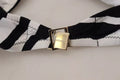 Bikini bandeau noir et blanc à motif zèbre de Dolce & Gabbana, haut de maillot de bain pour femmes.