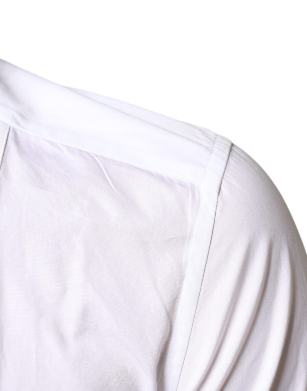 Chemise blanche formelle Dolce & Gabbana en coton popeline, avec col et boutons, pour homme élégante et sophistiquée