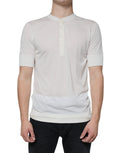 T-shirt à manches courtes en coton blanc Dolce & Gabbana, style décontracté avec logo de la marque visible.