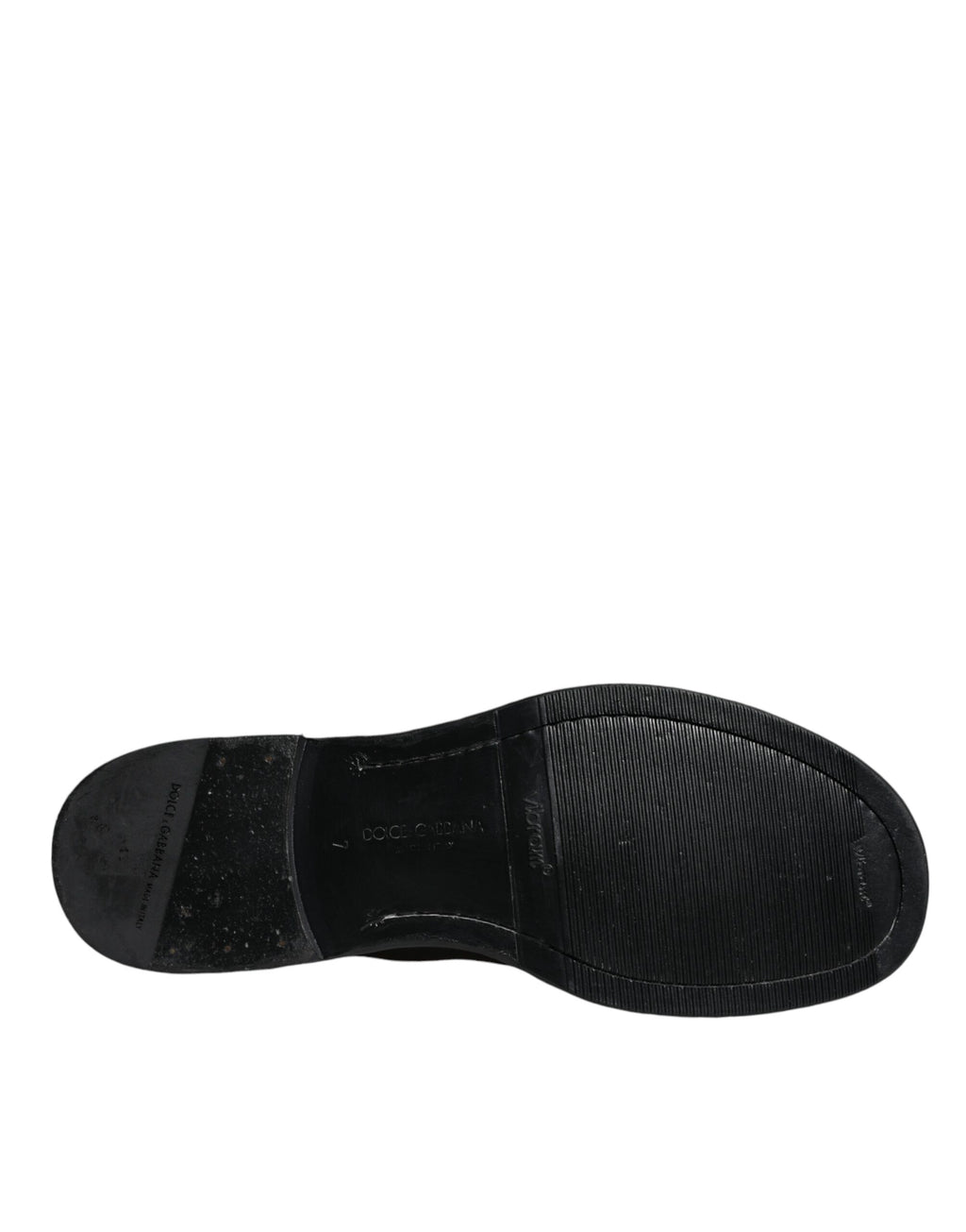 Bottes en cuir noir Dolce & Gabbana, bottes mi-mollet avec fermeture et design élégant, pour femmes.