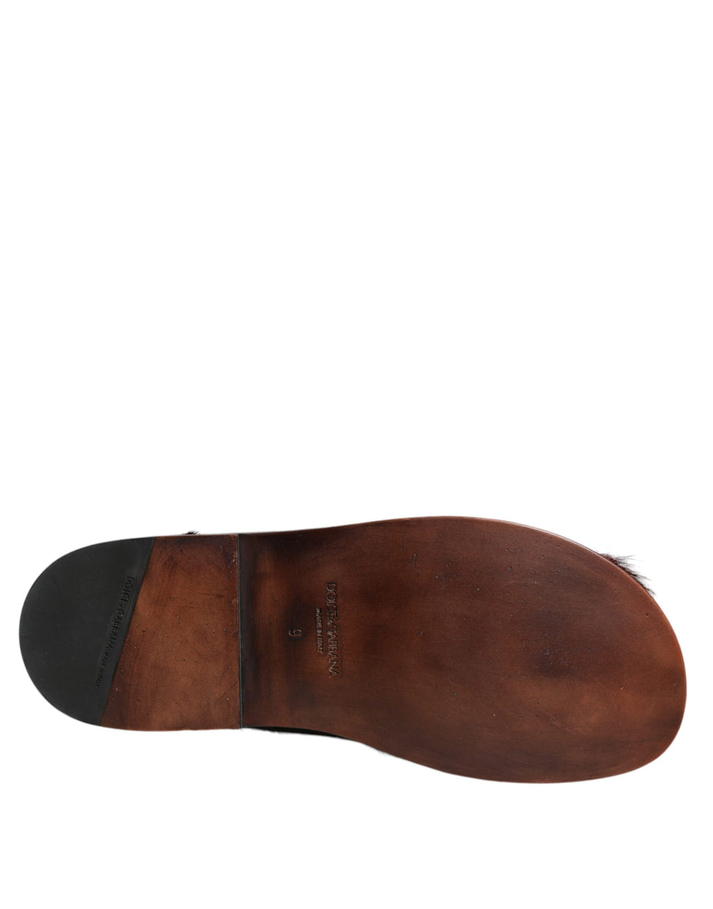 Sandales en cuir noir et rouge avec détails en gazelle de Dolce & Gabbana, élégantes chaussures à talons.