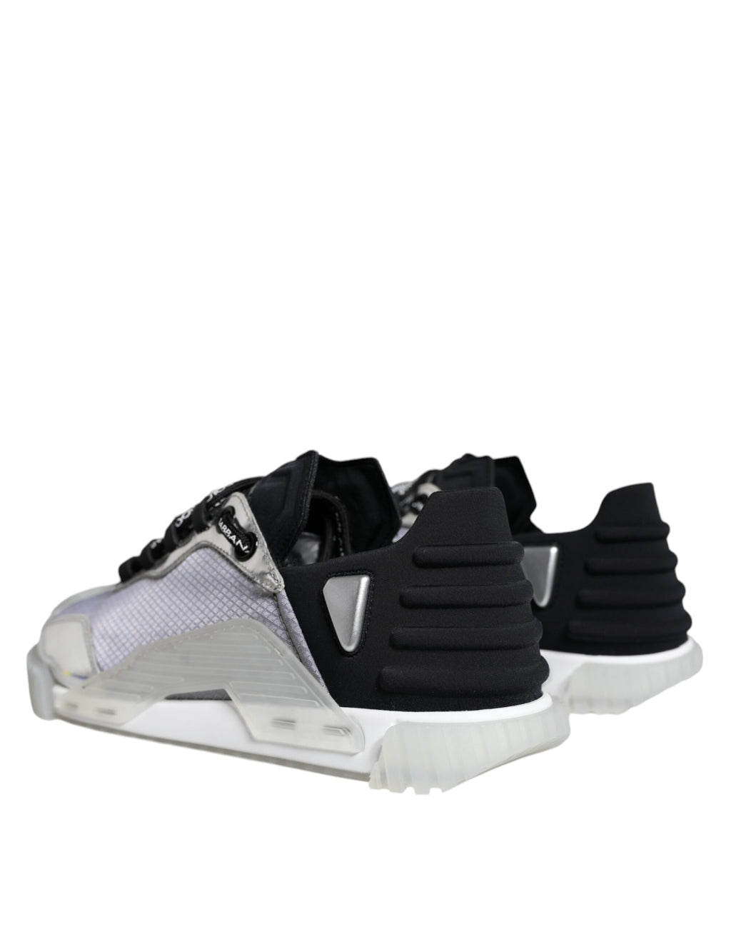 Chaussures basses Nike en nylon noir et argent de Dolce & Gabbana, style décontracté et moderne.