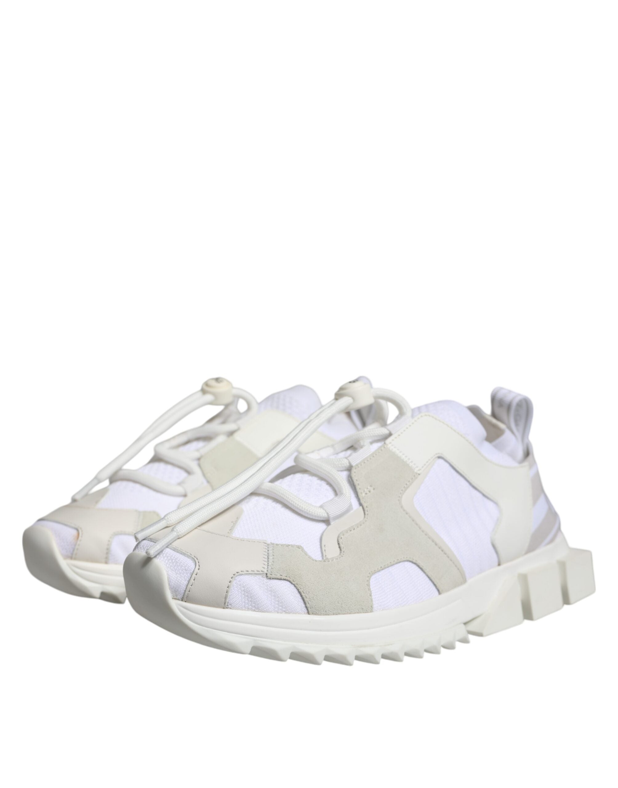 Chaussures de randonnée Dolce & Gabbana Sorrento en mesh blanc, sneakers tendance pour homme ou femme.