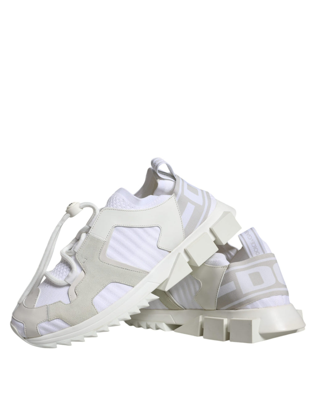 Chaussures de trekking en mesh blanc Dolce & Gabbana Sorrento, sneakers confortables et tendance pour homme.