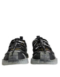 Chaussures sneakers basses Dolce & Gabbana NS1 à lacets multicolores en dentelle, vue de face.