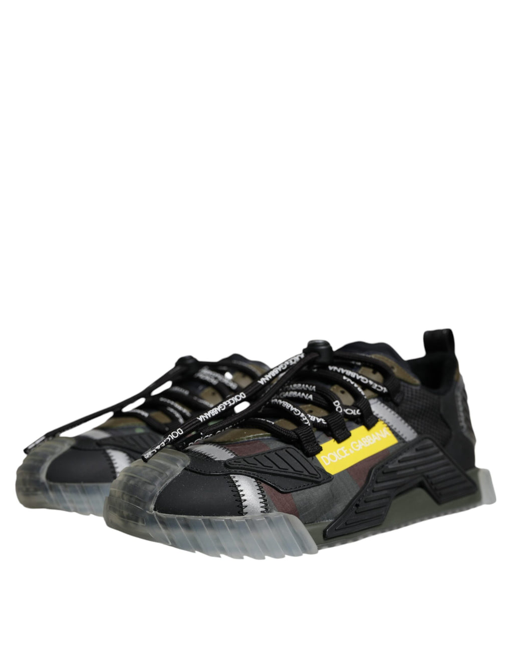 Chaussures basses Dolce & Gabbana NS1 en dentelle multicolore et lacets, style décontracté et tendance.