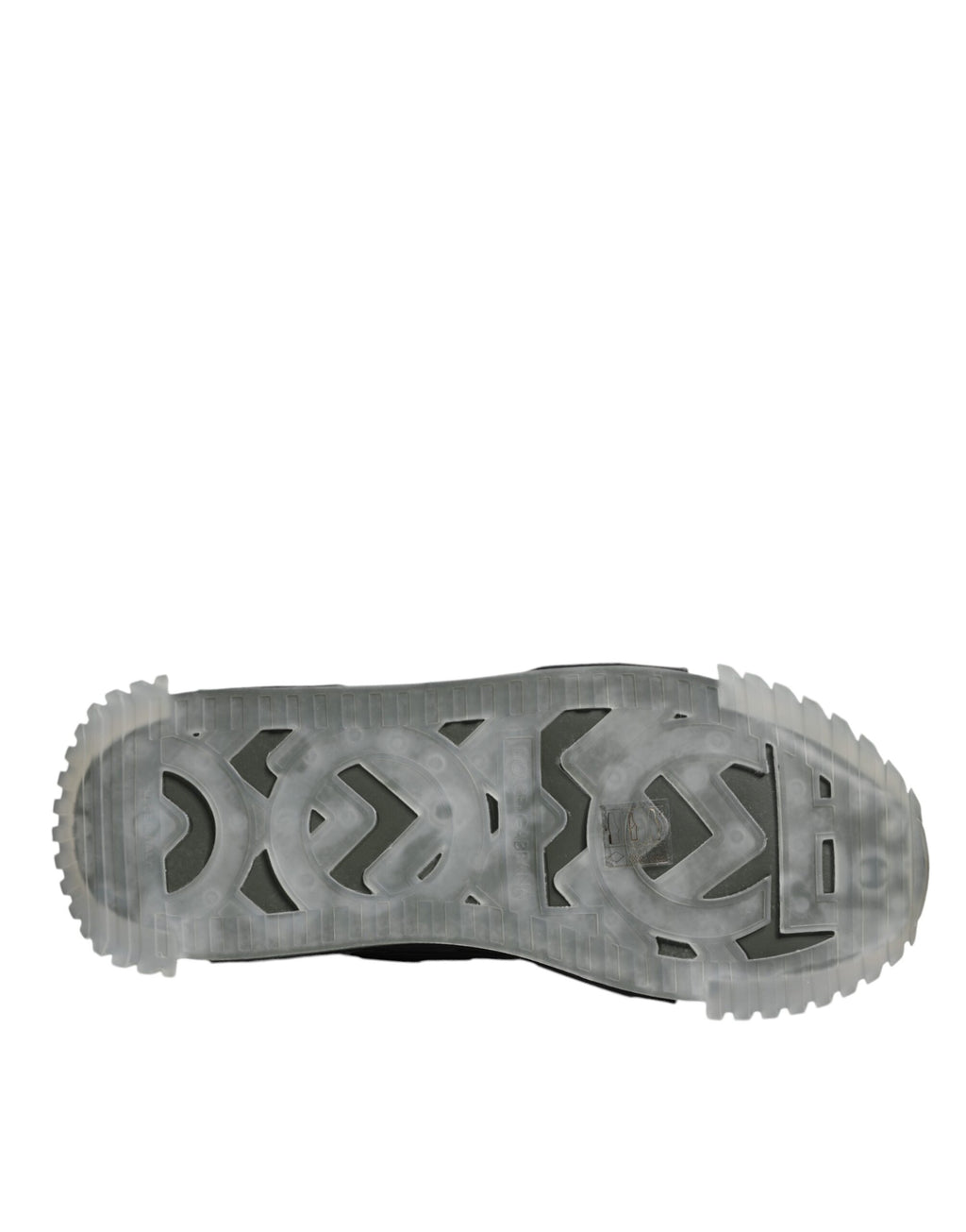 Chaussures sneakers basses Dolce & Gabbana NS1 en dentelle multicolore avec lacets, vue de face.