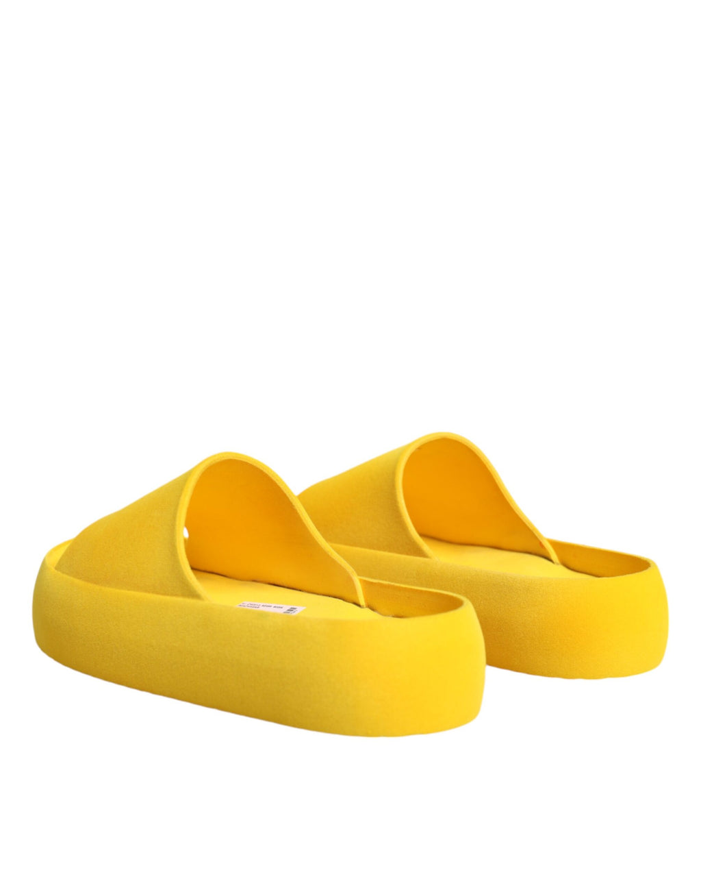 Sandales en caoutchouc jaunes Dolce & Gabbana, chaussures de plage élégantes avec semelle confortable, pour un style décontracté.