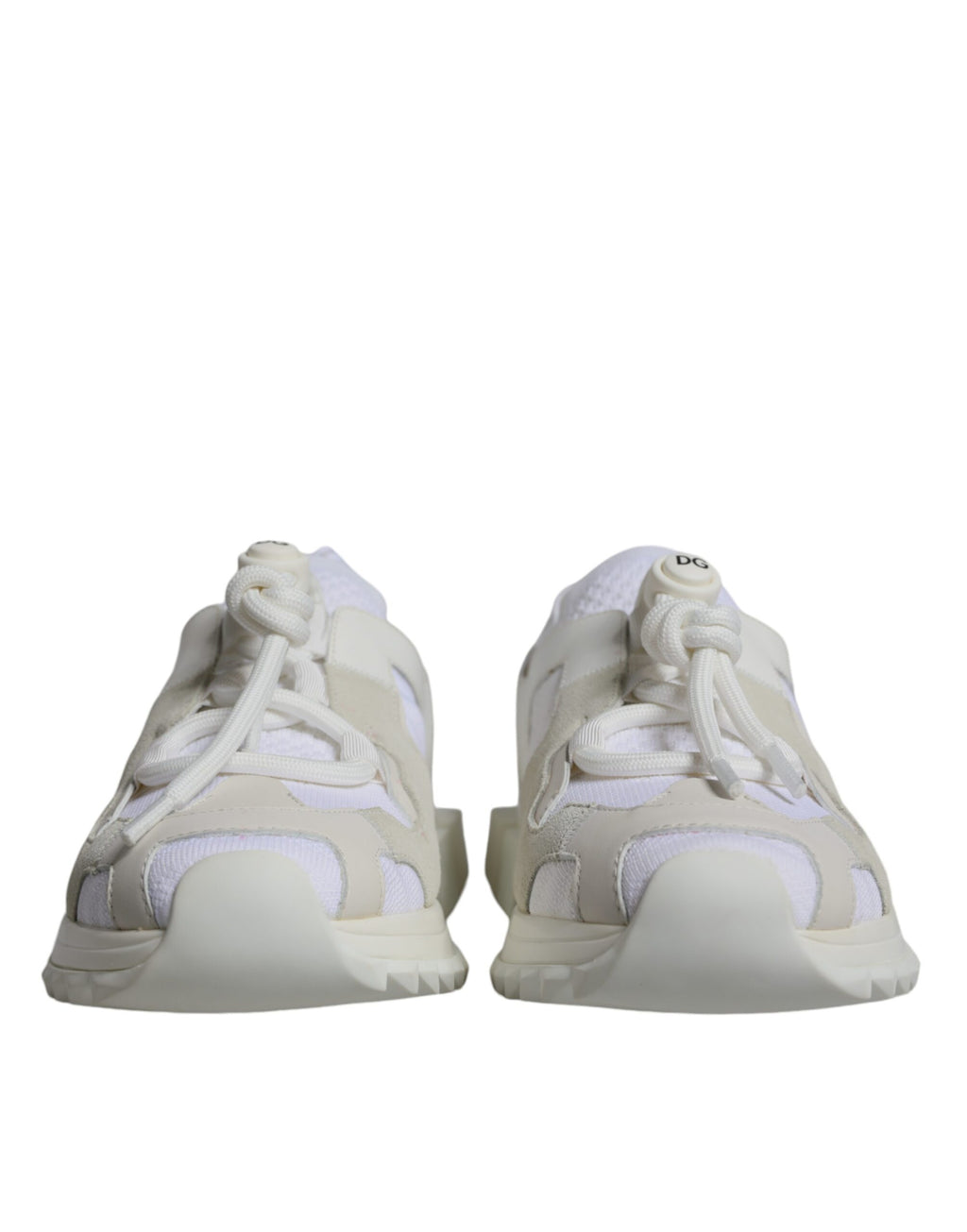 Chaussures de randonnée en mesh blanc Dolce & Gabbana Sorrento, baskets de trekking élégantes et confortables.