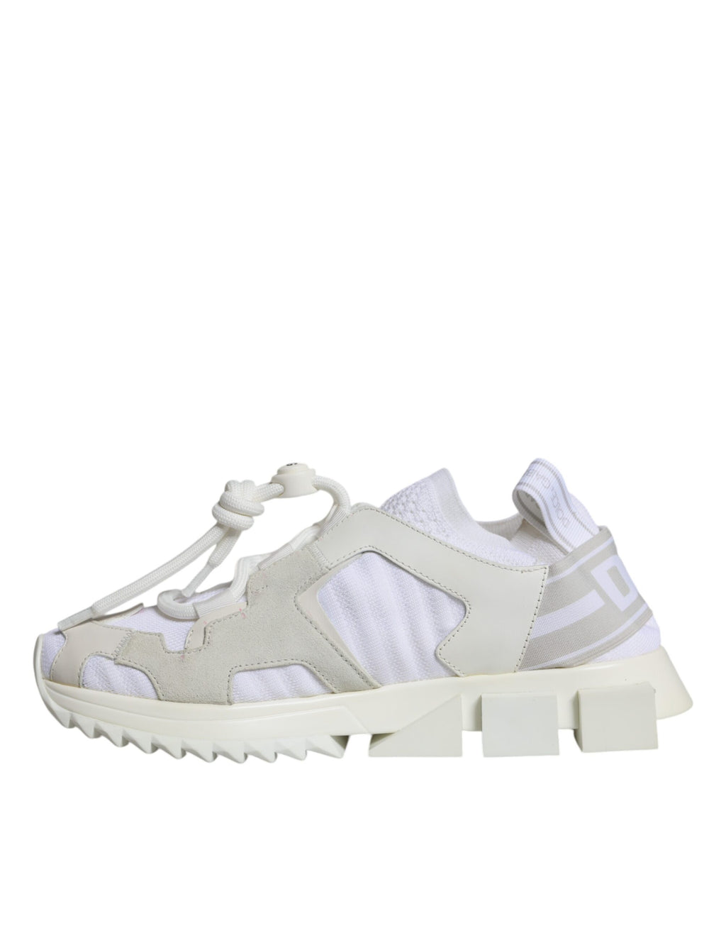 Chaussures de trekking en mesh blanc Dolce & Gabbana Sorrento Sneakers, baskets confortables et tendance pour la marche.
