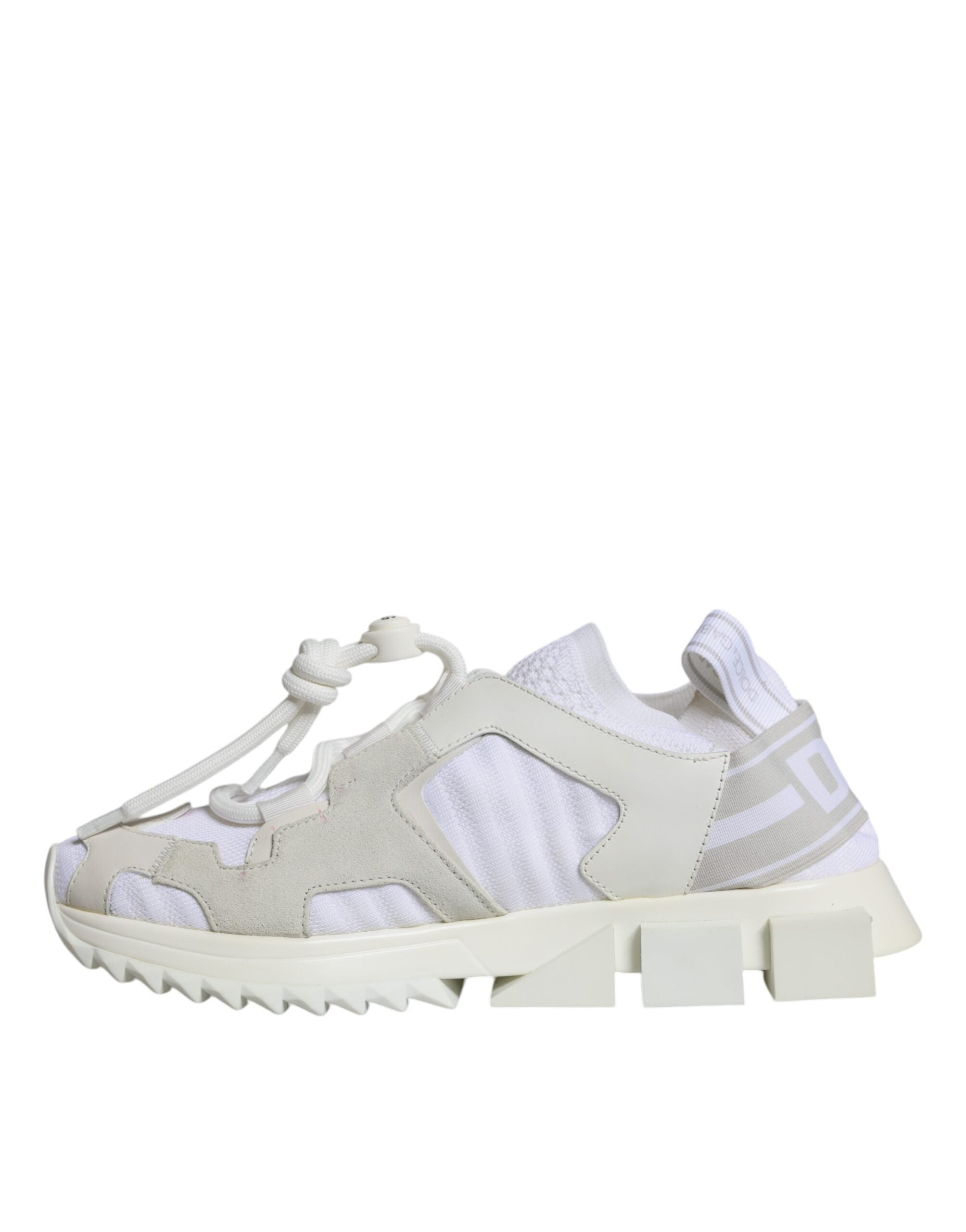 Chaussures de trekking en mesh blanc Dolce & Gabbana Sorrento Sneakers, baskets confortables et tendance pour la marche.