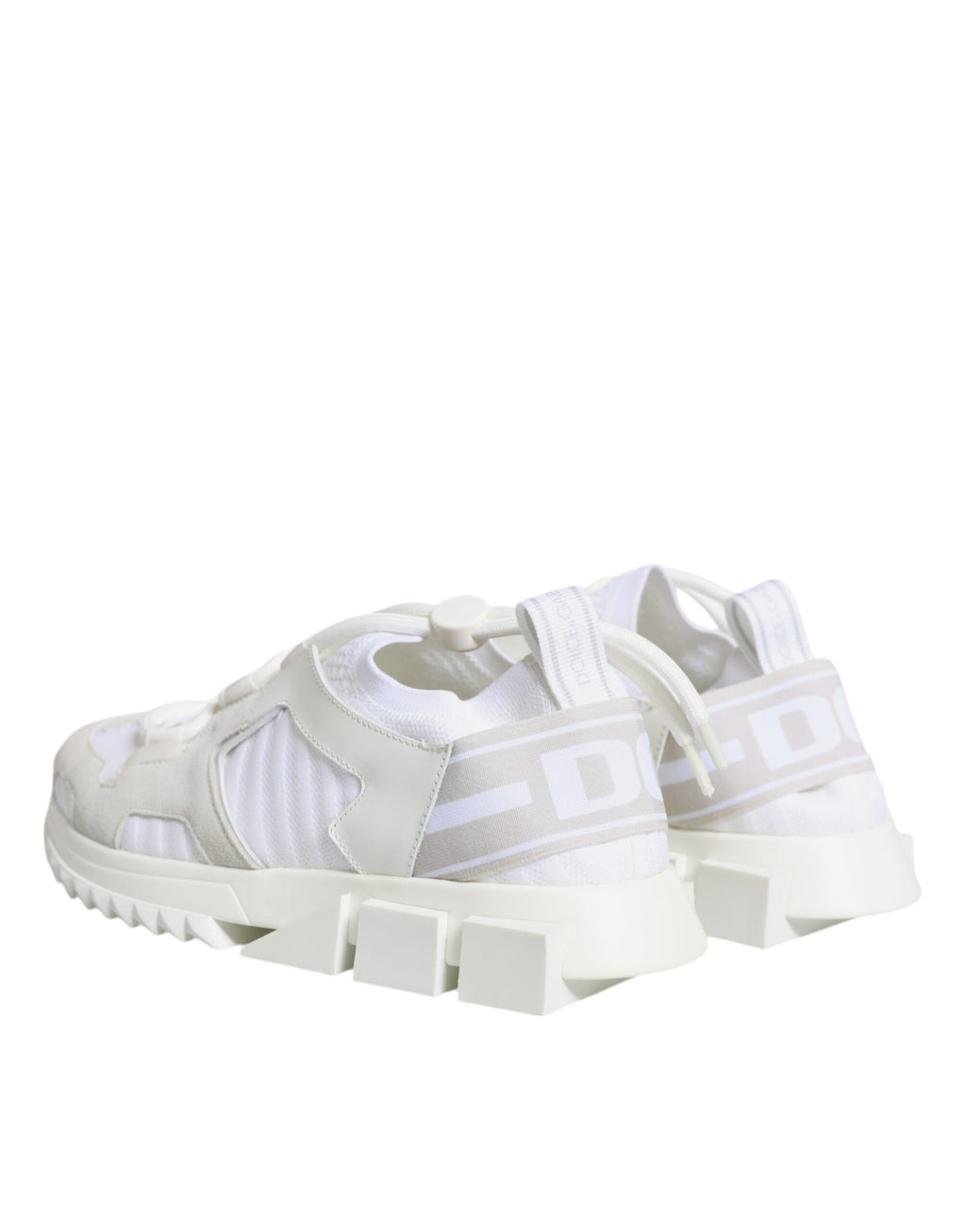 Chaussures de randonnée en mesh blanc Dolce & Gabbana Sorrento, baskets élégantes pour un style sportif et tendance.