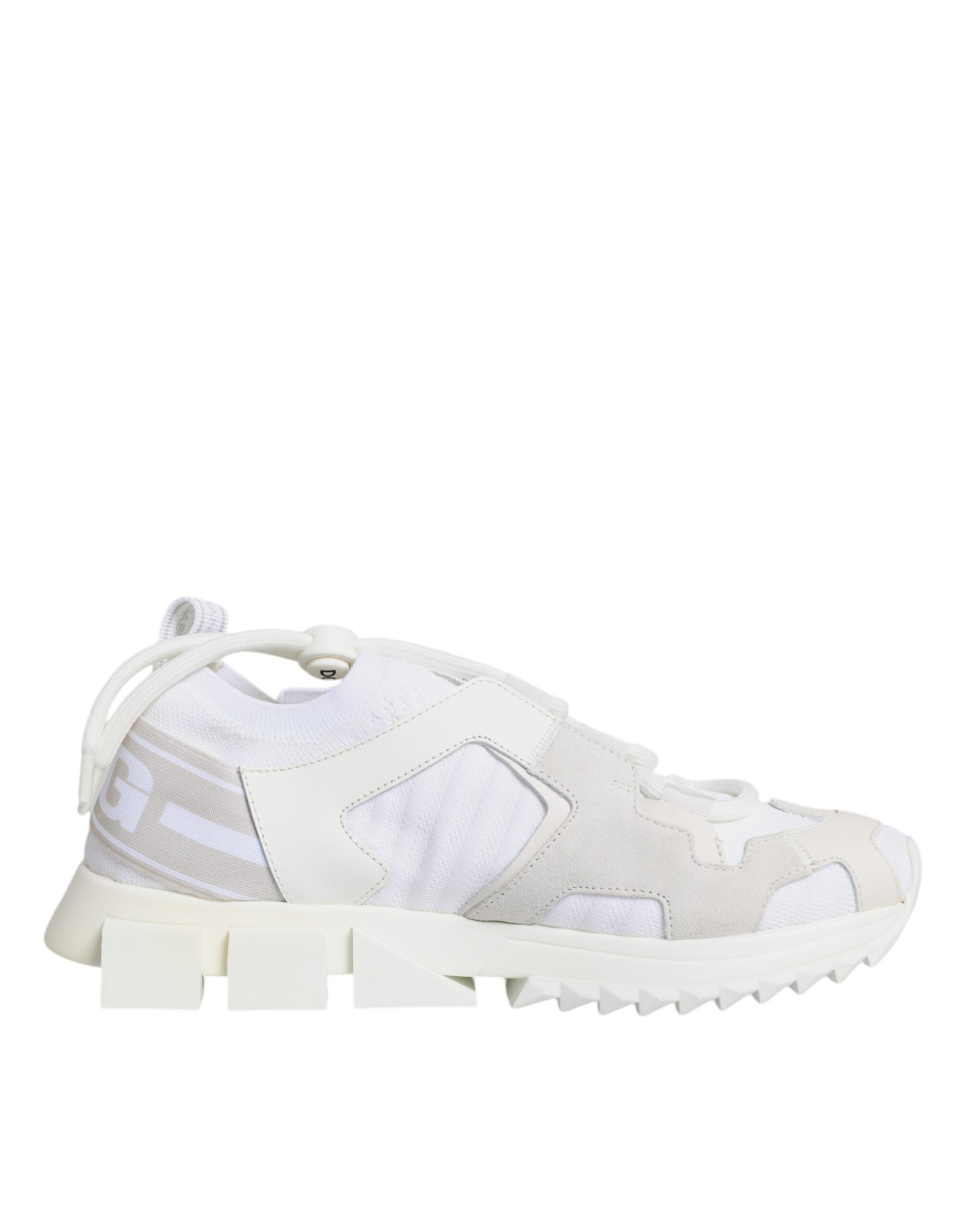 Chaussures de trekking blanches Dolce & Gabbana Sorrento en mesh avec semelle robuste et design moderne.